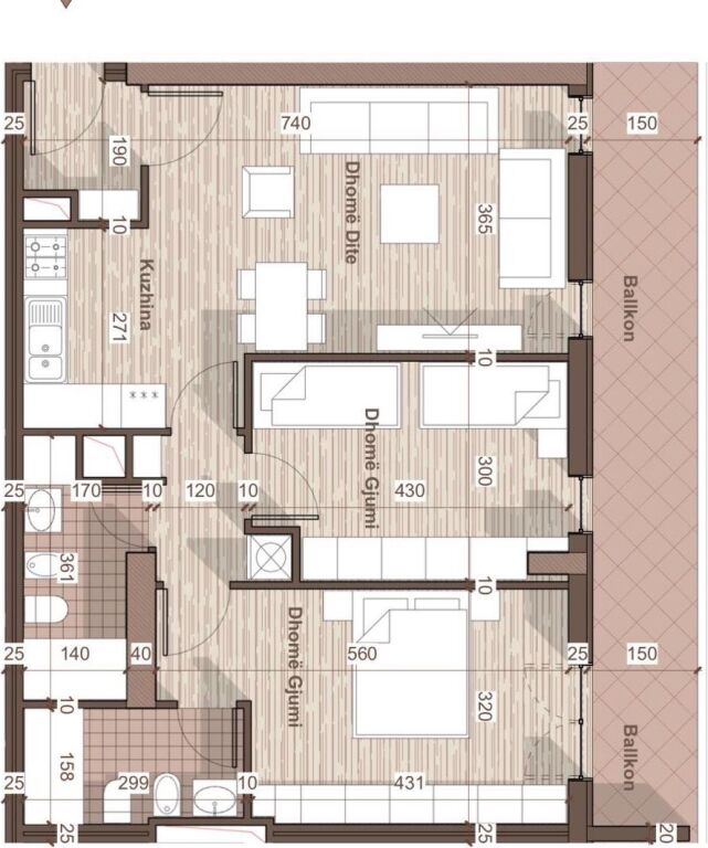 ✨Shitet apartament 2+1+2 +Parkim🚗 – Univers City! ✨