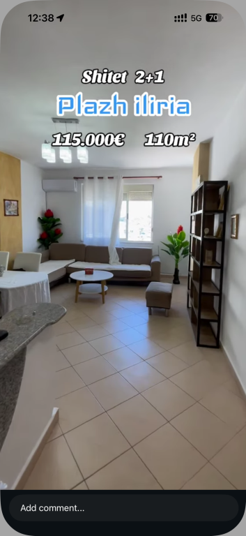 Shitet Apartament 2+1