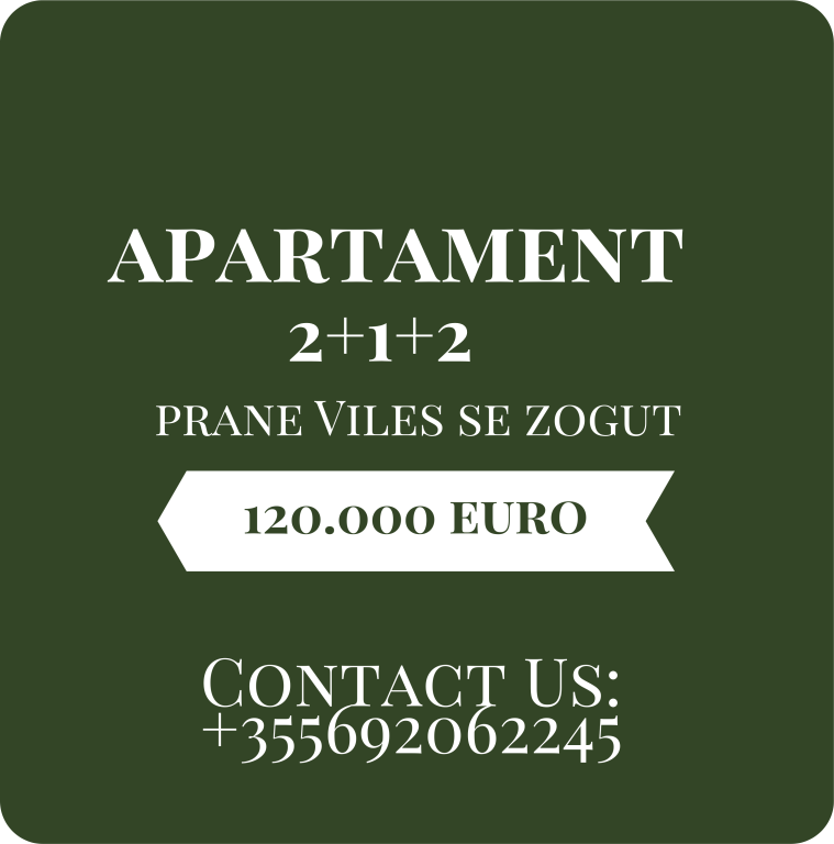 Per shittje apartament 2+1+2 Prane viles se zogut