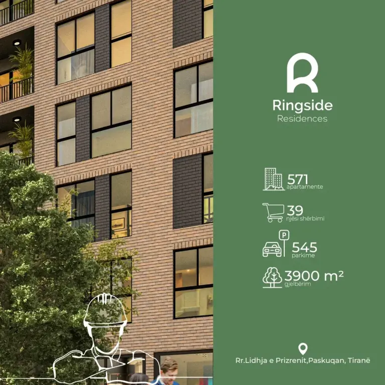 Ringside Kati I fundit 7 Shitet Apartament 2+1