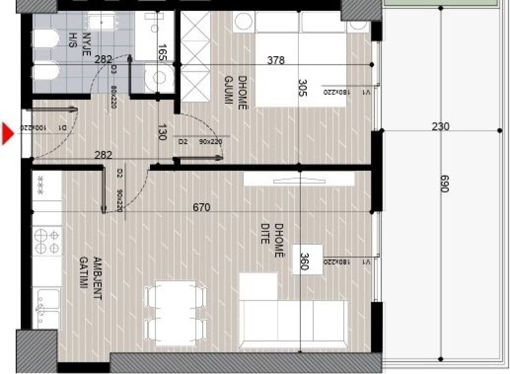 🔥 Shitet Apartament 1+1 me Verandë tek Fusha e Aviacionit – Kompleks i Ri!🔥