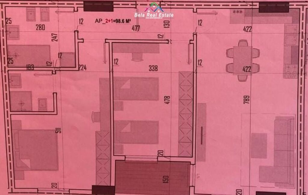 Apartament Ne Shitje 2+1 Ne Paskuqan (ID B120848) Tirane