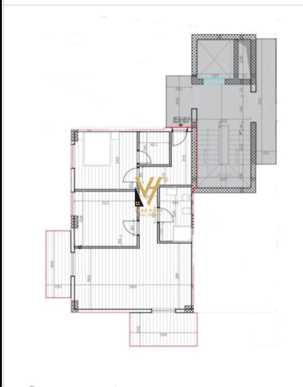 SHITET APARTAMENT 2+1+BLK NE SAUK, PORTA E RE 200.000 EURO