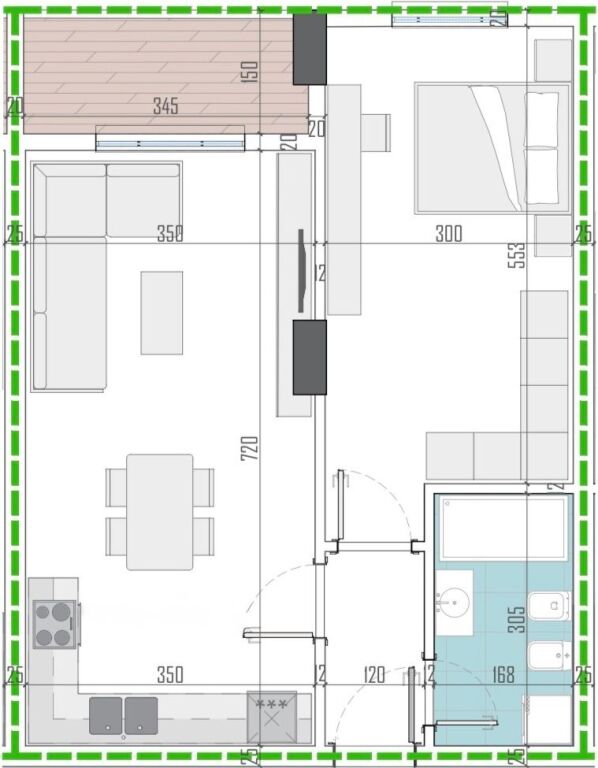✨Apartment 1+1 Economic for Sale | 📍Paskuqan, Arden Hill Residence