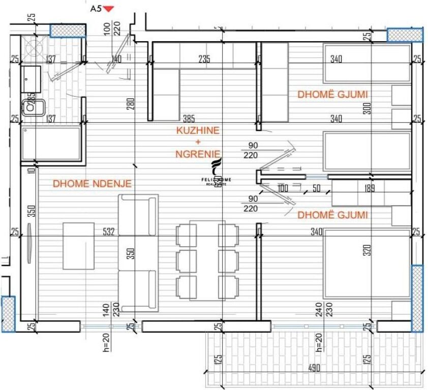 IN VENDITA APPARTAMENTO 2+1 ISH PARKU 14.800.000 LEKE FH-71237