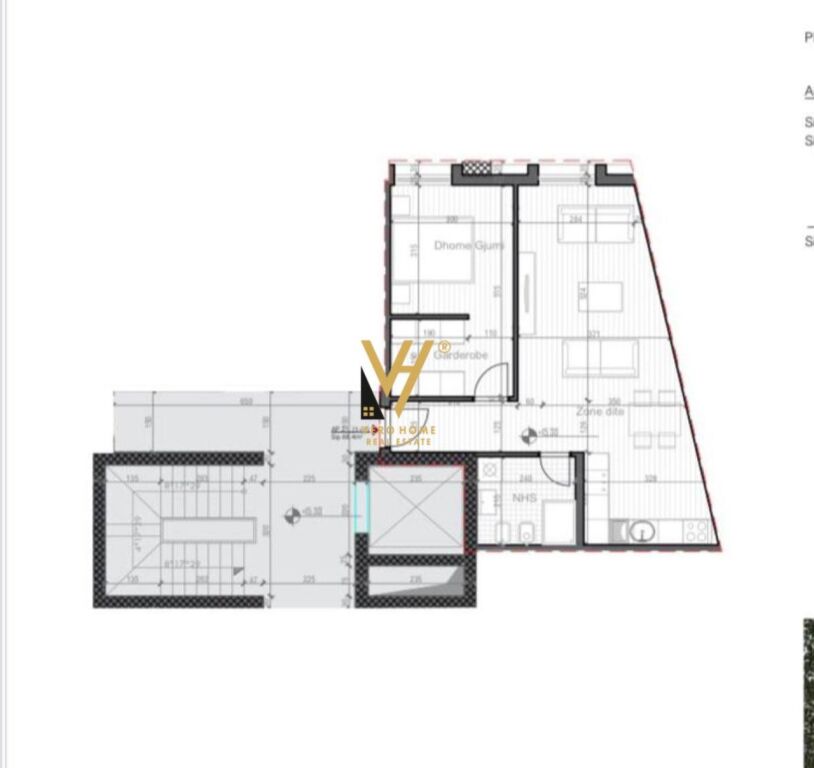 SHITET APARTAMENT 2+1+BLK NE SAUK, PORTA E RE 140.000 EURO