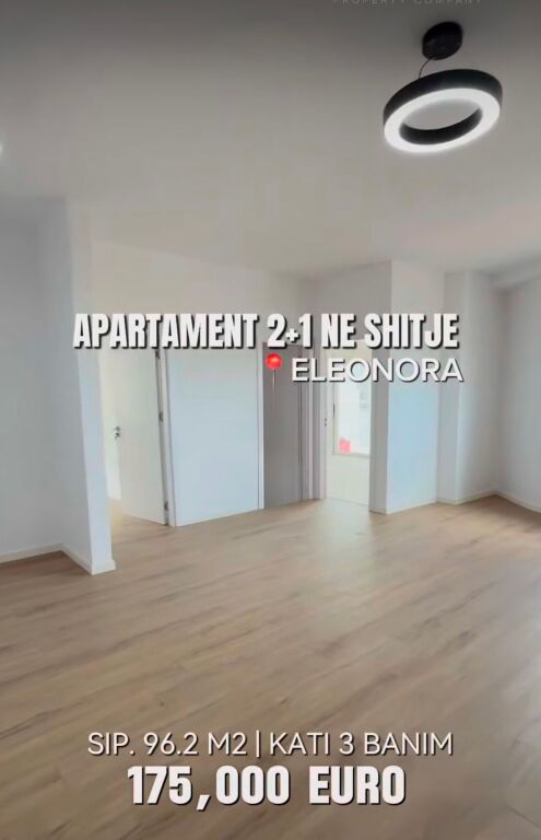 Shesim apartament 2+1 te Eleonora te Kodra e Diellit
