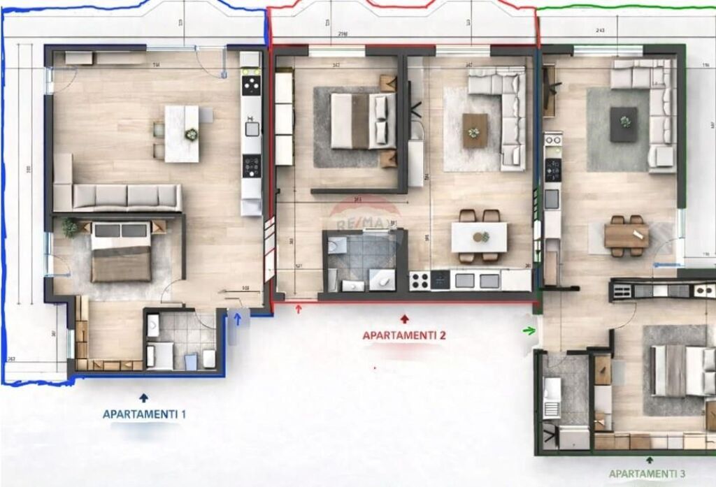 Shiten 3 Apartamente te Brryli ID: 530491011-214