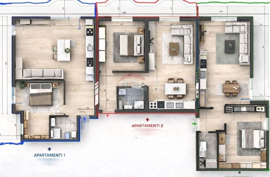 Shiten 3 Apartamente te Brryli ID: 530491011-214