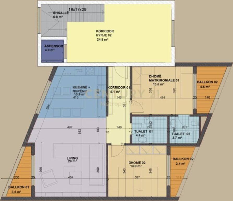 Apartament 2+1 për shitje në SeeHëna Residence- Mjull Bathore!