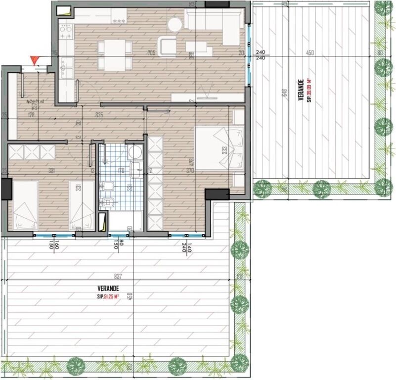 ✨Shitet Apartament 2+1 me Verandë | 📍Univers City, Qtu