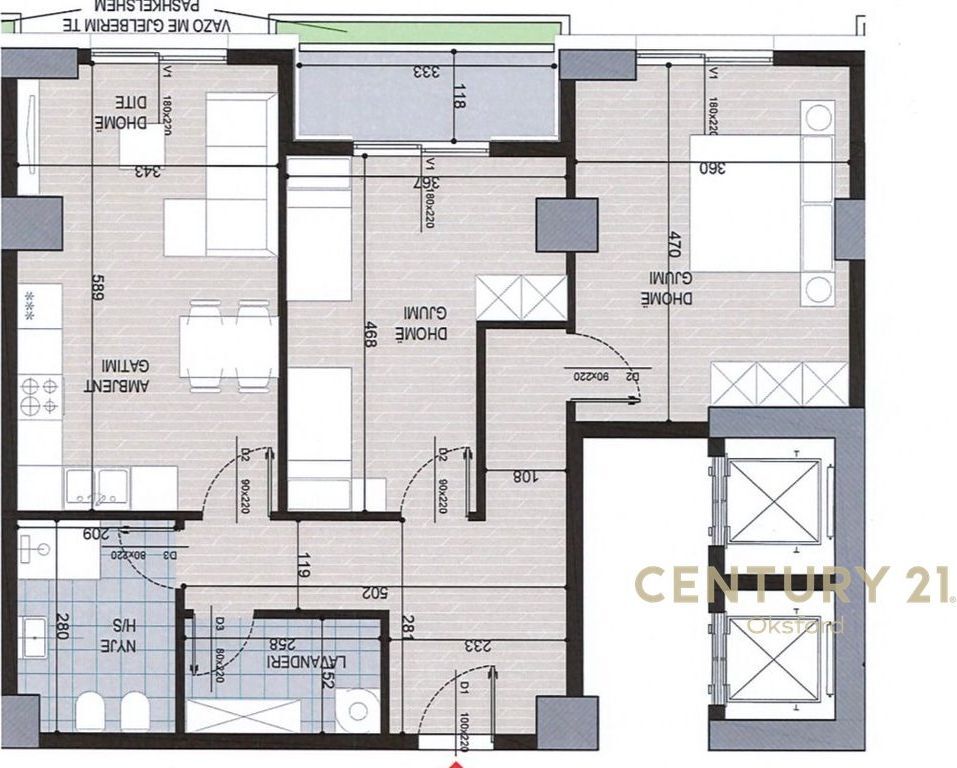 SHESIM APARTAMENT 2+1+2 ,TEK ISH FUSHA E AVIACIONIT!