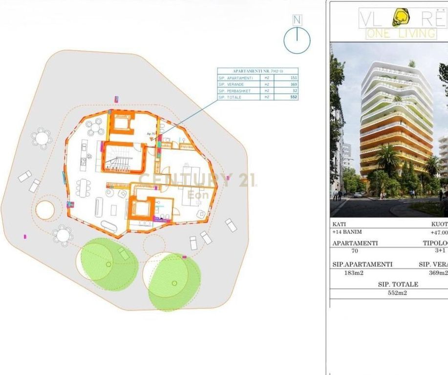 EKSKLUZIVE Vlora One Living - Shitet Penthouse me Pamje Deti !