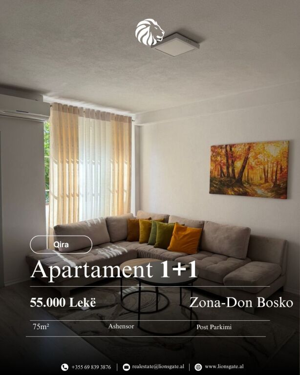 FOR RENT APARTMENT 1+1 – DON BOSKO