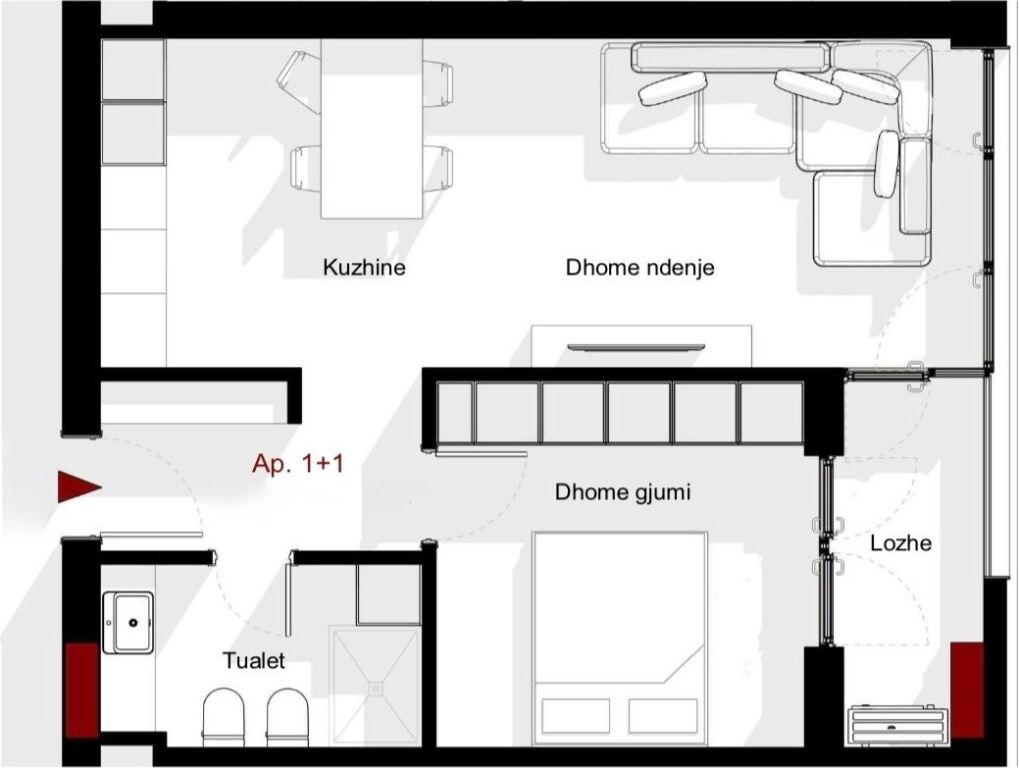 ✨Appartamento 1+1 in Vendita Occasione | 📍Paskuqan, Fati Residence