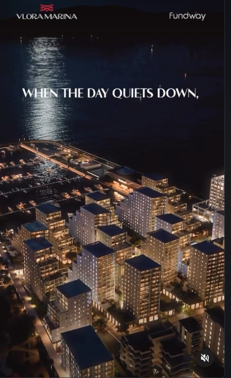This apartment in Vlora Marina represents an investment in one of the most elite projects on the Albanian coast.