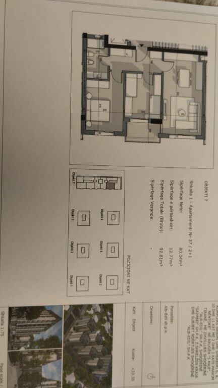 SHITET APARTAMENT 2+1 - RR. 5 MAJI, TIRANE