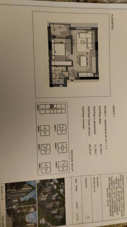 SHITET APARTAMENT 1+1 - RR. 5 MAJI, TIRANE