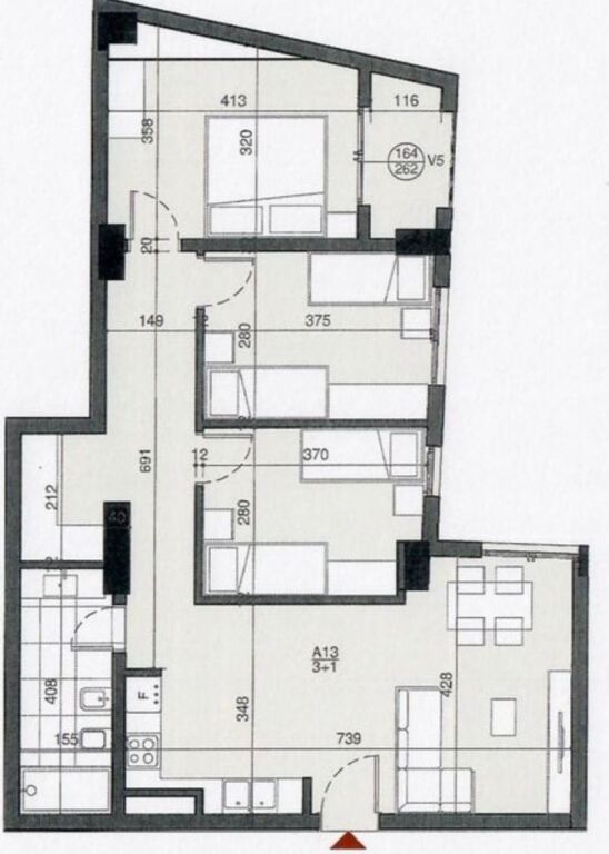 ✨Shitet Apartament 3+1 📍Siri Kodra, Perball Dispancerise - Tirana 2 Konstruksion