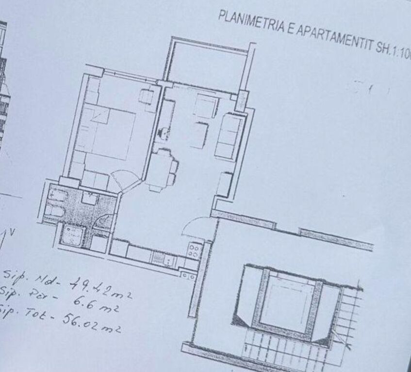 Apartament 1+1 në shitje - Kombinat