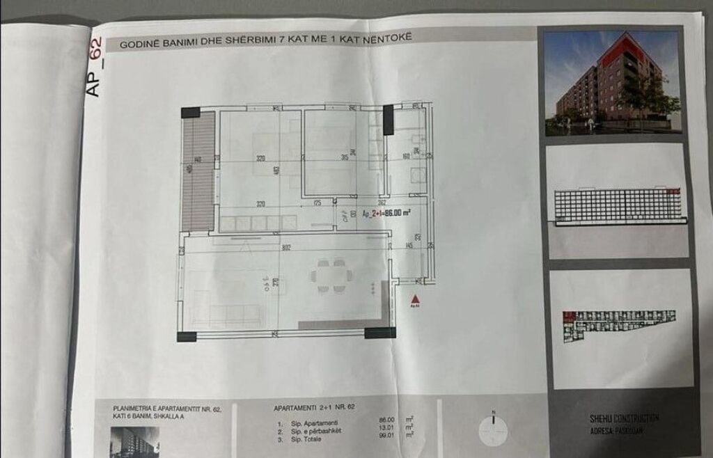 🏡 Appartamento 2+1 in vendita – Shehu Construction, Paskuqan