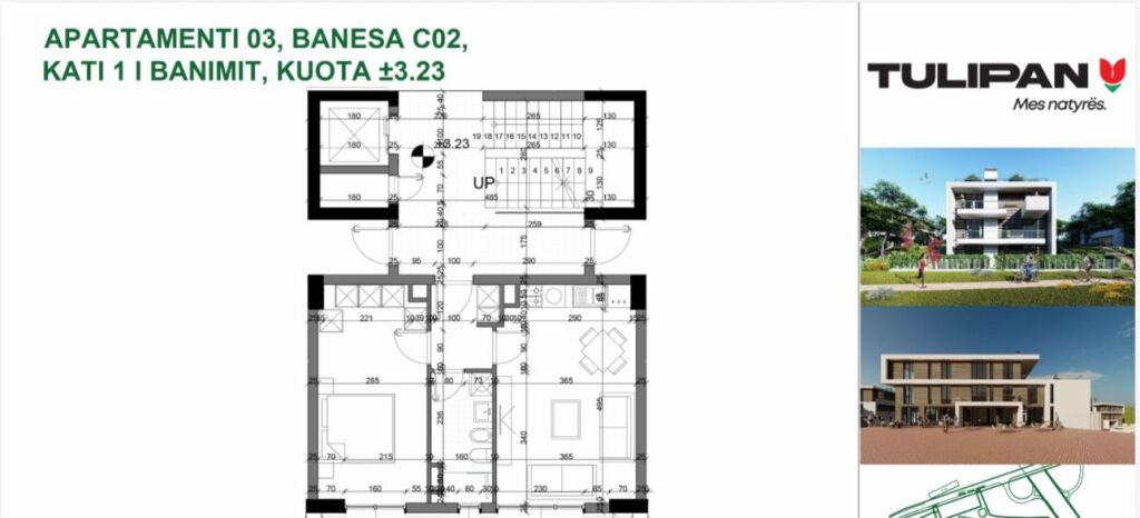 🏡 Shitet Apartament 1+1 – Tulipan Residence