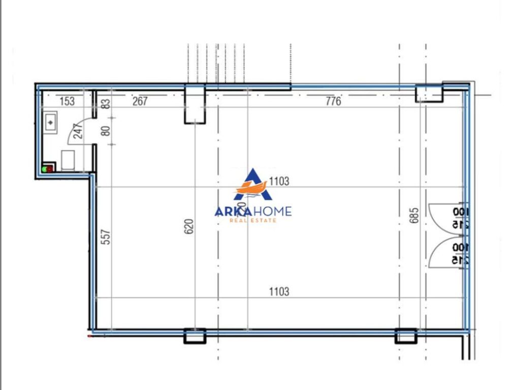 JEPET ME QERA AMBJENT BIZNESI 97M2 "21 DHJETORI" 2500 EURO