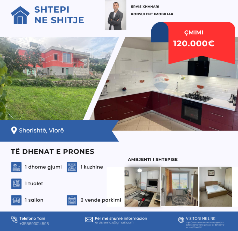 🏡 Casa privata in vendita – Sherishtë, Vlorë