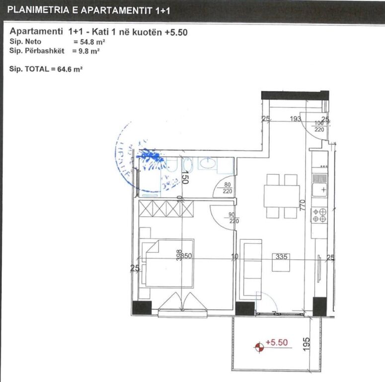 Qera | Apartament 1 + 1 | Rruga Dritan Hoxha | 500 €/muaj