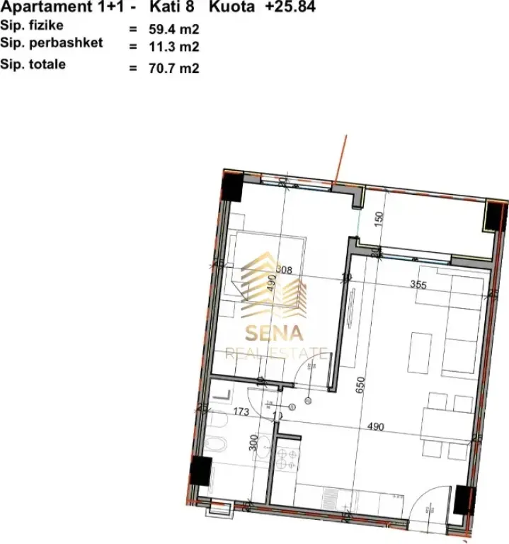 In vendita, Appartamento 1+1+BLK, Paskuqan – “Aluna” Residence, 88.400 Euro