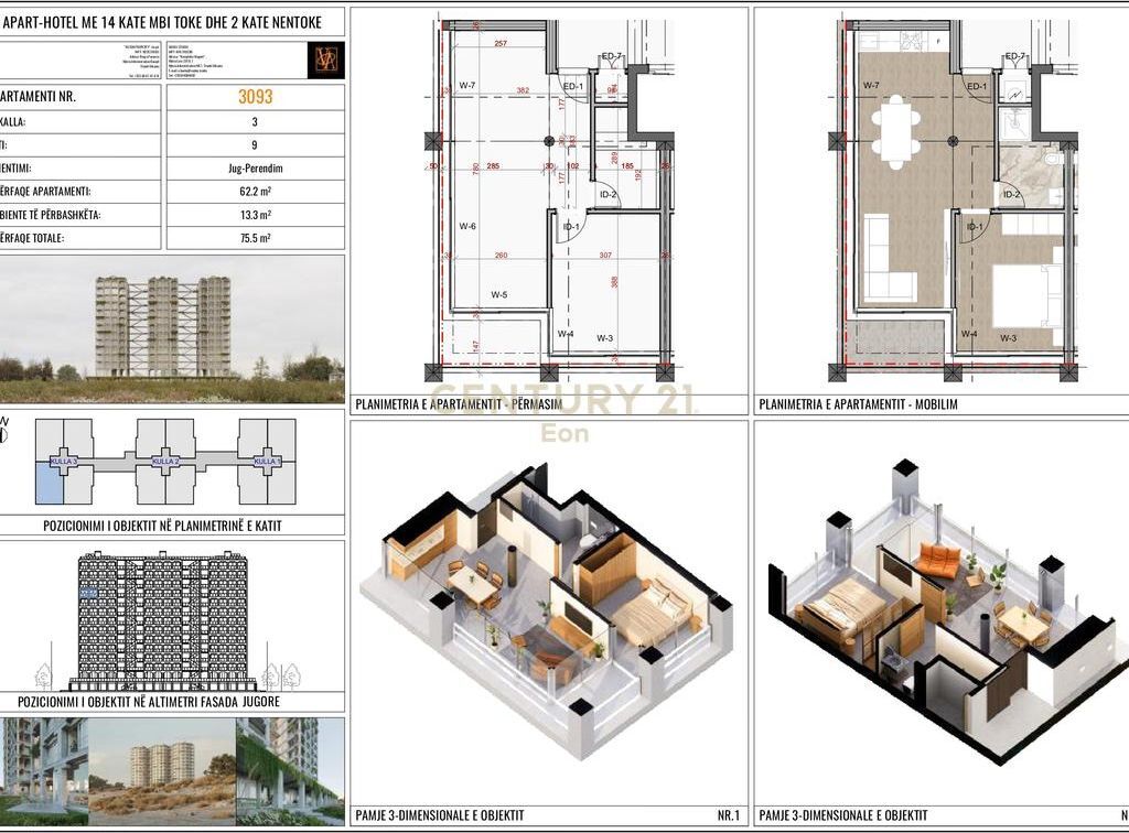 APPARTAMENTO 1+1 CON VISTA MARE NELLA RESIDENZA THREE GARDENS, QERRET !