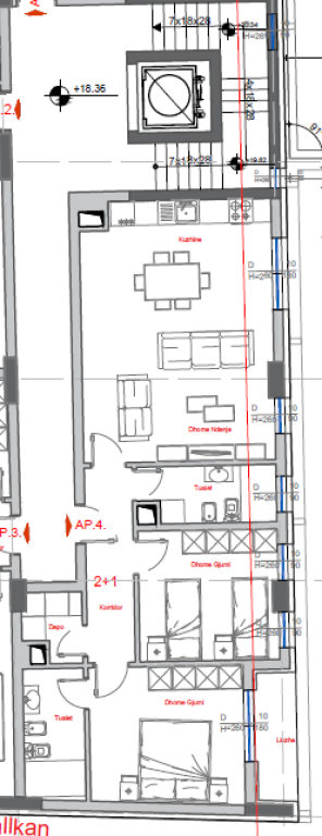 For rent 2+1+2 and 2 Garages included 1000 Euro