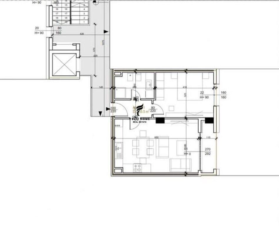 UFFICIO IN AFFITTO 62 M2 SQUARE 21 650 EURO  FH-72517