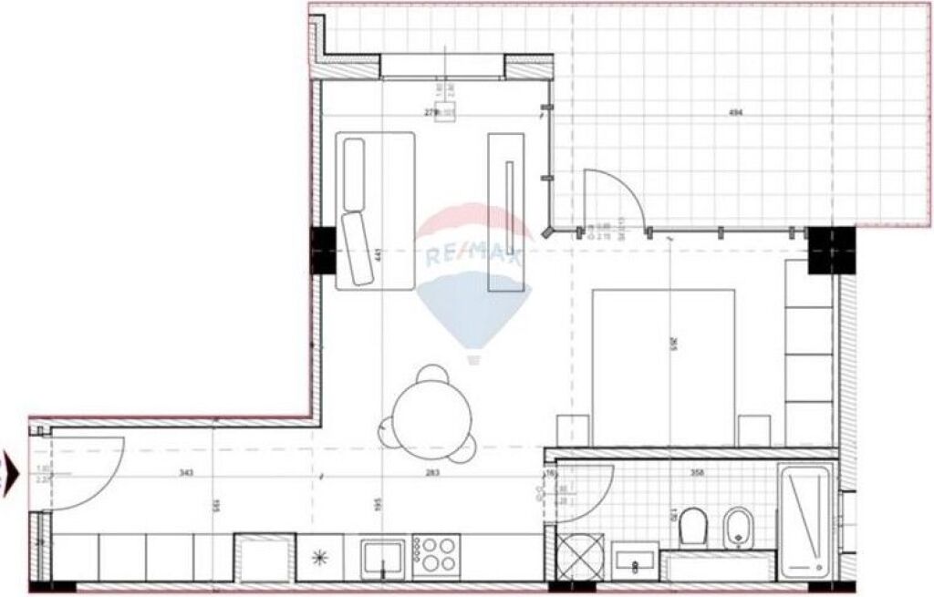 Appartamento 1+1 in vendita, Viale Kashar ID: 530191058-284