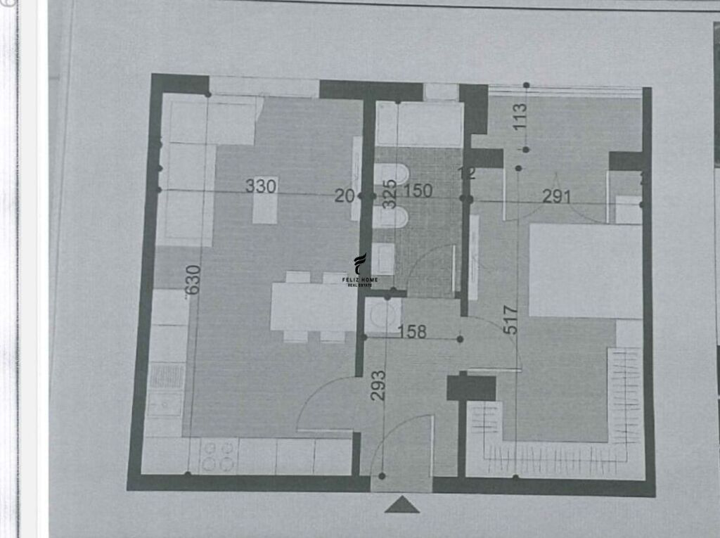 SHITET APARTAMENT 1+1 KAMEZ 56.600 EURO FH-72750