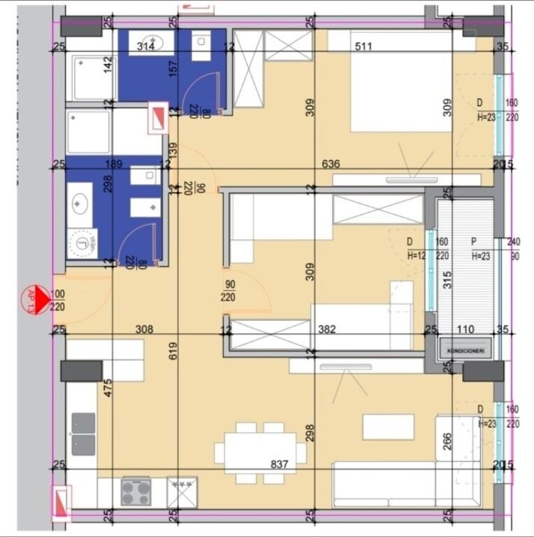 Appartamento 2+1+2 in vendita Ali Demi !