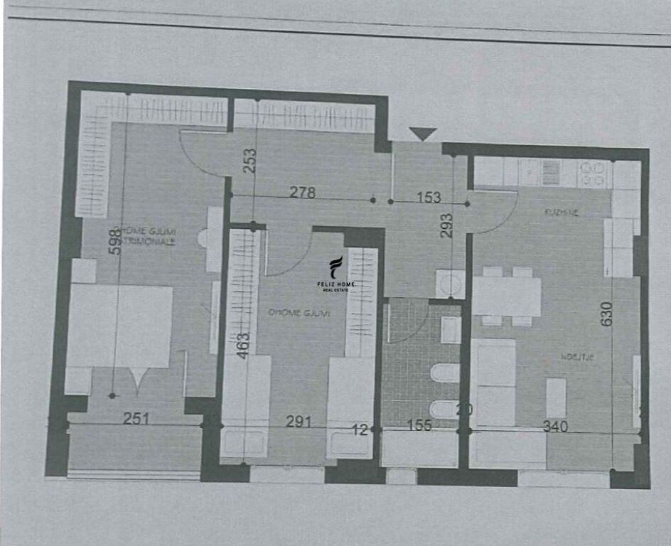 SHITET APARTAMENT 2+1 KAMEZ 87.000 EURO FH-72756
