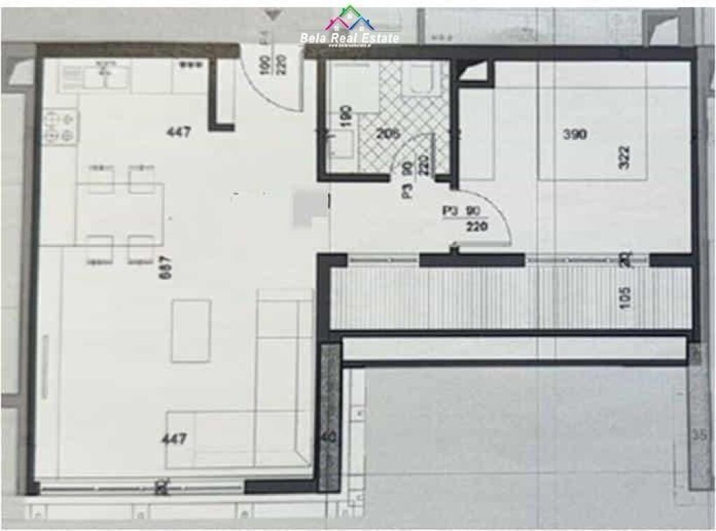 Apartament Ne Shitje 1+1 Tek Zogu i Zi ( ID B110578) Tirane