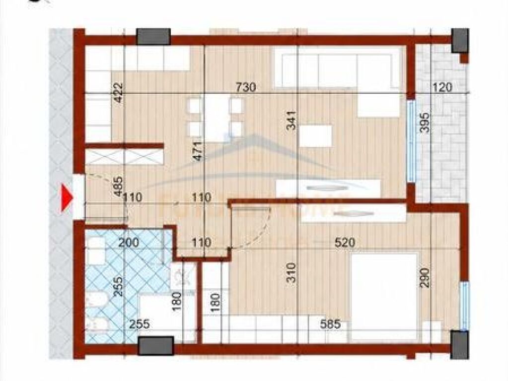 For sale, Apartment 1+1, UrbanVista Complex Tirana, Don Bosko