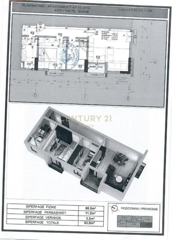 Apartament 2+1 në shitje – Rezidencë moderne në Institut, Kamëz
