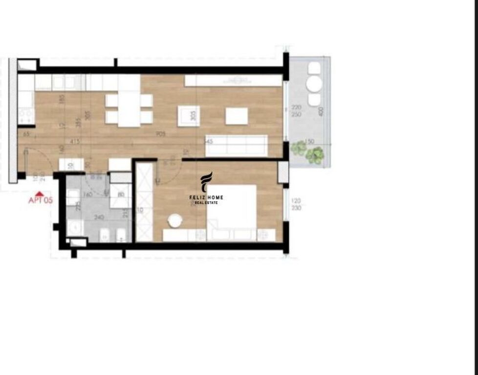 FOR SALE APARTMENT 1+1 FORMER AVIATION FIELD 127,000 EURO FH-72789