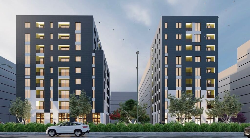 😲 Shitet AP: 2+1+1Wc &amp; Ballkon📍(Ish Shqiponja ) 🔵 Kompleksi Tirana Entry III 🔵85 m² 🔆 119K 🔥 Planimetri Jug - Perëndim 💥