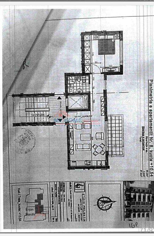 Apartment 1+1 for sale at Kodra e Diellit in Tirana