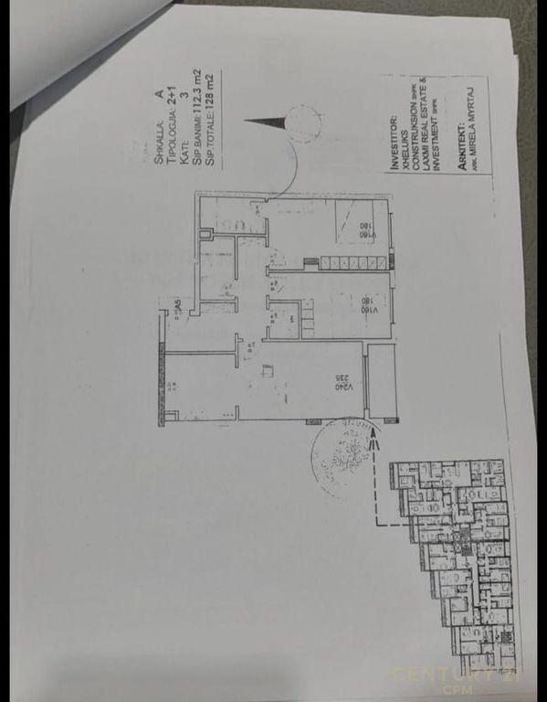 Apartament 2+1+2 për shitje tek Radisoni Liqeni i Thatë, Tiranë