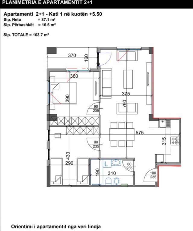 Appartamento 2+1 in vendita presso Aura Residence
