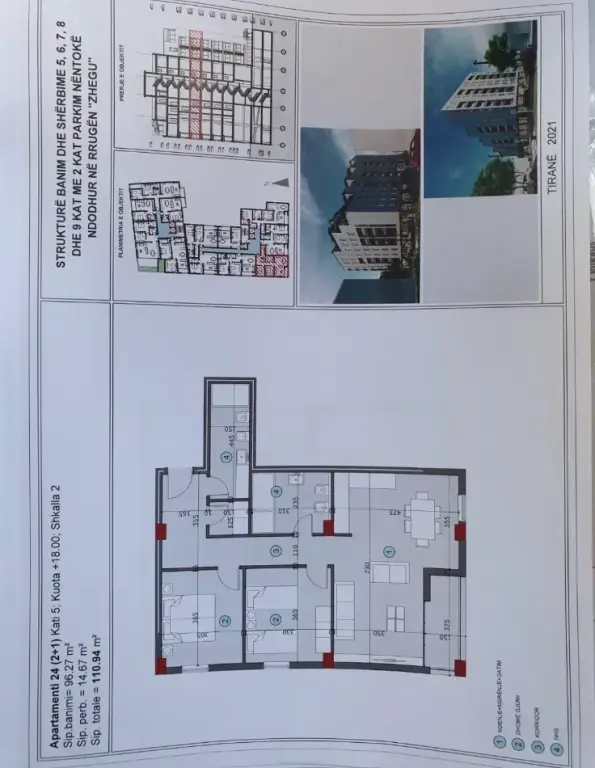 Shitje | Apartament 2 + 1 | Ali Demi | 172000 €