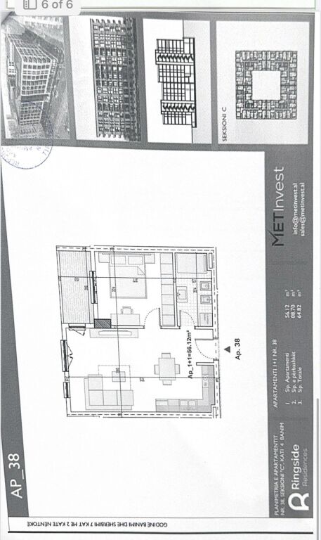 Vendesi in vendita 1+1 a Paskuqan / Presso Ring Side Residence