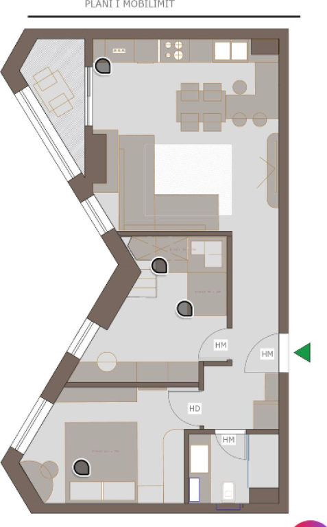 SHITET APARTAMENT 2+1 – Colonnade Residence