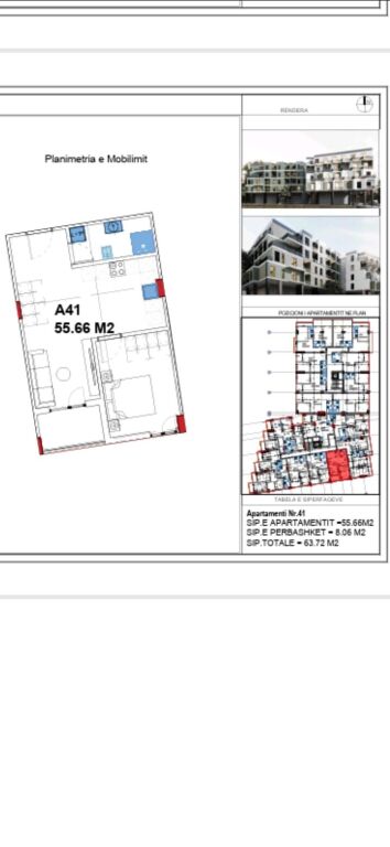 Prima Residence - Appartamento 1+1+ Parcheggio in Vendita Golem / Durres