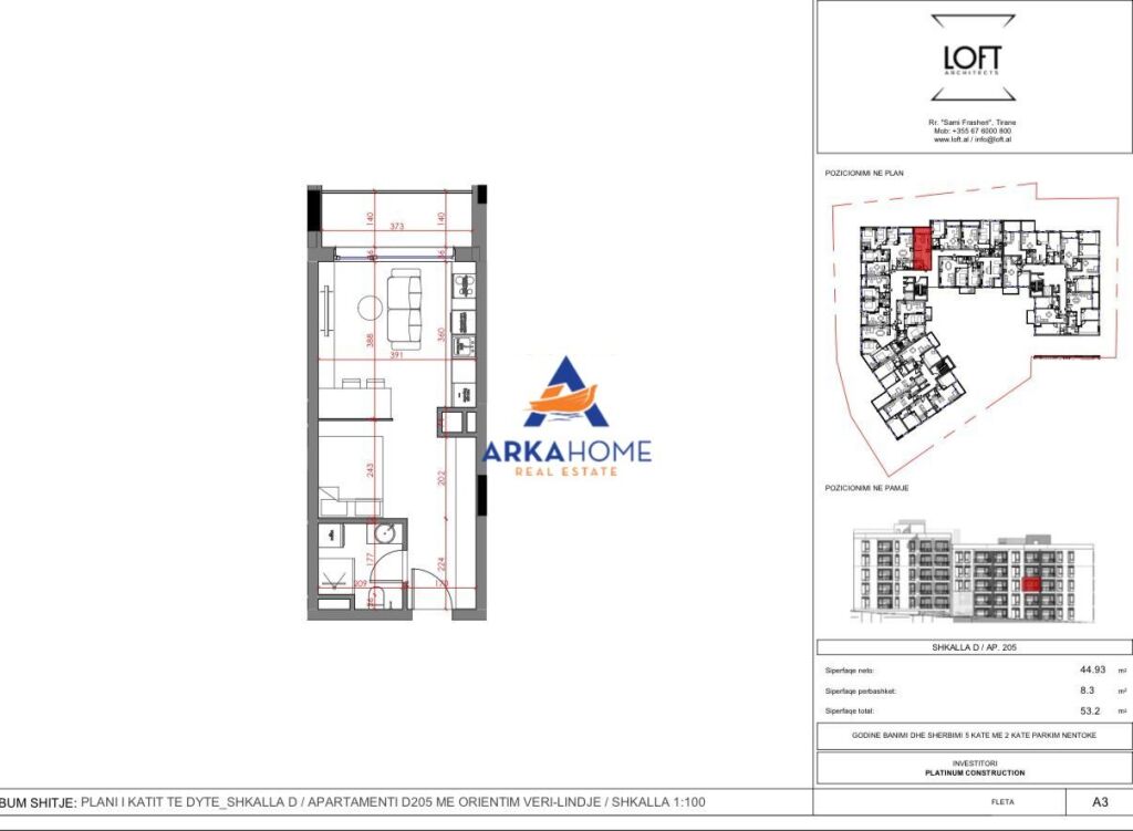FOR SALE APARTMENT 1+1 "PASKUQAN" 66,000 EURO